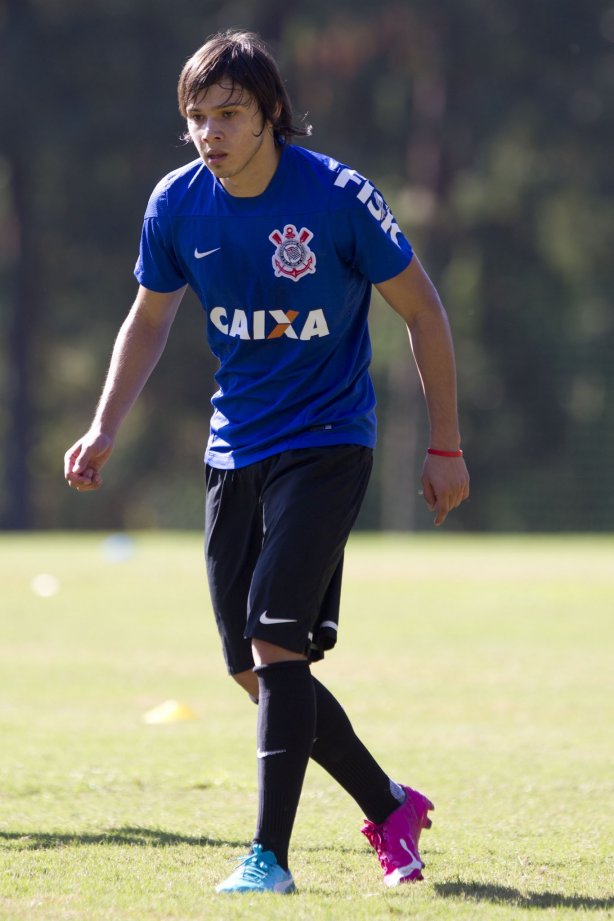 Durante o treino desta manhã no Hotel Fazenda das Amoreiras, na cidade de Extrema/MG. O time faz uma intertemporada preparando-se para o próximo jogo dia 17/07 contra o Internacional/RS, na Arena Corinthians, válido pela 10ª rodada do Campeonato Brasileiro de 2014