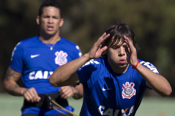 Durante o treino desta manhã no Hotel Fazenda das Amoreiras, na cidade de Extrema/MG. O time faz uma intertemporada preparando-se para o próximo jogo dia 17/07 contra o Internacional/RS, na Arena Corinthians, válido pela 10ª rodada do Campeonato Brasileiro de 2014