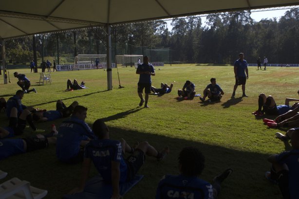 Durante o treino desta manhã no Hotel Fazenda das Amoreiras, na cidade de Extrema/MG. O time faz uma intertemporada preparando-se para o próximo jogo dia 17/07 contra o Internacional/RS, na Arena Corinthians, válido pela 10ª rodada do Campeonato Brasileiro de 2014