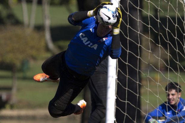 Durante o treino desta manhã no Hotel Fazenda das Amoreiras, na cidade de Extrema/MG. O time faz uma intertemporada preparando-se para o próximo jogo dia 17/07 contra o Internacional/RS, na Arena Corinthians, válido pela 10ª rodada do Campeonato Brasileiro de 2014