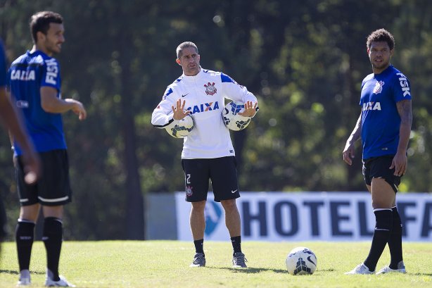 Durante o treino desta manhã no Hotel Fazenda das Amoreiras, na cidade de Extrema/MG. O time faz uma intertemporada preparando-se para o próximo jogo dia 17/07 contra o Internacional/RS, na Arena Corinthians, válido pela 10ª rodada do Campeonato Brasileiro de 2014