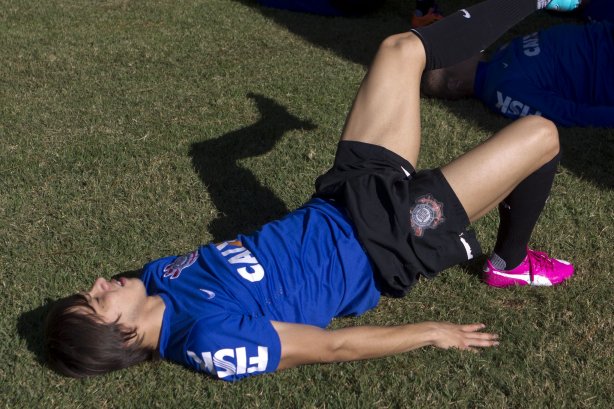 Durante o treino desta manhã no Hotel Fazenda das Amoreiras, na cidade de Extrema/MG. O time faz uma intertemporada preparando-se para o próximo jogo dia 17/07 contra o Internacional/RS, na Arena Corinthians, válido pela 10ª rodada do Campeonato Brasileiro de 2014