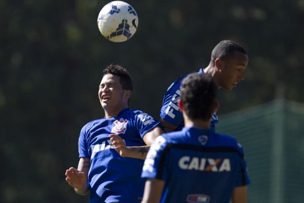 Durante o treino desta manhã no Hotel Fazenda das Amoreiras, na cidade de Extrema/MG. O time faz uma intertemporada preparando-se para o próximo jogo dia 17/07 contra o Internacional/RS, na Arena Corinthians, válido pela 10ª rodada do Campeonato Brasileiro de 2014