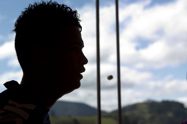 Durante o treino desta manhã em um academia na cidade de Extrema/MG. O time faz uma intertemporada preparando-se para o próximo jogo dia 17/07 contra o Internacional/RS, na Arena Corinthians, válido pela 10ª rodada do Campeonato Brasileiro de 2014