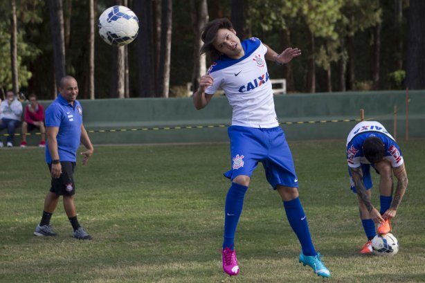 Durante o treino esta tarde no Hotel Fazenda das Amoreiras na cidade de Extrema/MG. O time faz uma intertemporada preparando-se para o próximo jogo dia 17/07 contra o Internacional/RS, na Arena Corinthians, válido pela 10ª rodada do Campeonato Brasileiro de 2014