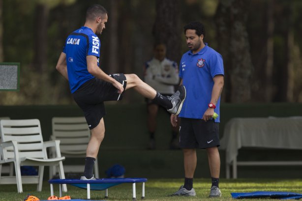 Durante o treino desta tarde no Hotel Fazenda das Amorerias, na cidade de Extrema/MG. O time faz uma intertemporada preparando-se para o próximo jogo dia 17/07 contra o Internacional/RS, na Arena Corinthians, válido pela 10ª rodada do Campeonato Brasileiro de 2014
