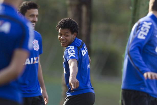Durante o treino desta tarde no Hotel Fazenda das Amorerias, na cidade de Extrema/MG. O time faz uma intertemporada preparando-se para o próximo jogo dia 17/07 contra o Internacional/RS, na Arena Corinthians, válido pela 10ª rodada do Campeonato Brasileiro de 2014