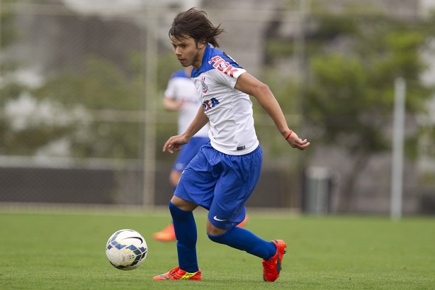 Durante o jogo-treino contra o Audax esta manhã no CT Joaquim Grava, Parque Ecológico do Tiete, zona leste de São Paulo. O próximo jogo da equipe será dia 17/07, contra o Internacional/RS, na Arena Corinthians, válido pela 10ª rodada do Campeonato Brasileiro de 2014