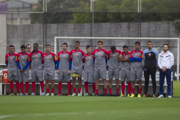 Durante o jogo-treino contra o Audax esta manhã no CT Joaquim Grava, Parque Ecológico do Tiete, zona leste de São Paulo. O próximo jogo da equipe será dia 17/07, contra o Internacional/RS, na Arena Corinthians, válido pela 10ª rodada do Campeonato Brasileiro de 2014