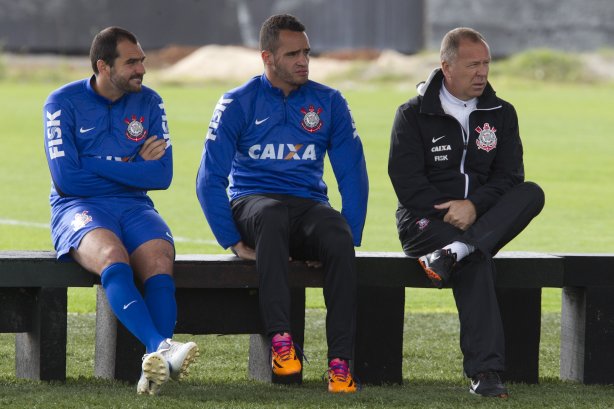 Durante o jogo-treino contra o Audax esta manhã no CT Joaquim Grava, Parque Ecológico do Tiete, zona leste de São Paulo. O próximo jogo da equipe será dia 17/07, contra o Internacional/RS, na Arena Corinthians, válido pela 10ª rodada do Campeonato Brasileiro de 2014