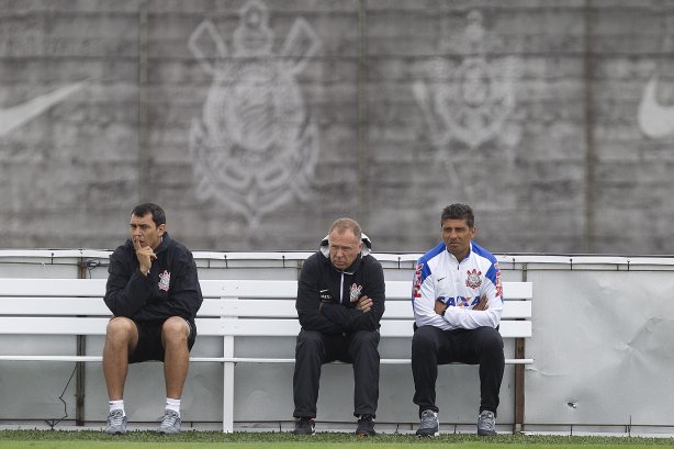 Durante o jogo-treino contra o Audax esta manhã no CT Joaquim Grava, Parque Ecológico do Tiete, zona leste de São Paulo. O próximo jogo da equipe será dia 17/07, contra o Internacional/RS, na Arena Corinthians, válido pela 10ª rodada do Campeonato Brasileiro de 2014