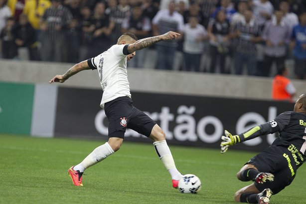 Durante o jogo entre Corinthians x Internacional/RS, realizada esta noite na Arena Corinthians, válida pela 10ª rodada do Campeonato Brasileiro de 2014