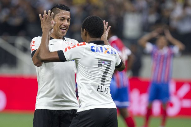 Durante o jogo entre Corinthians x Bahia/BA, realizada esta noite na Arena Corinthians, jogo de ida válido pela Copa do Brasil 2014