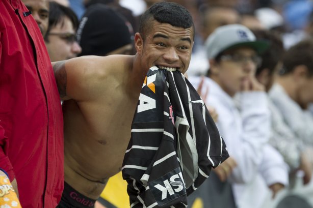 Durante o jogo entre Corinthians x Palmeiras, realizado esta tarde na Arena Corinthians, válido pela 12ª rodada do Campeonato Brasileiro de 2014