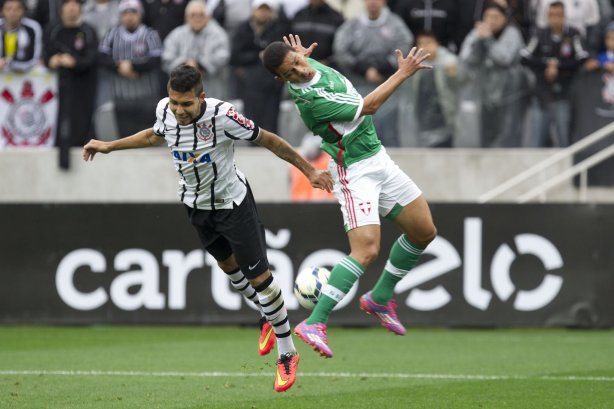 Durante o jogo entre Corinthians x Palmeiras, realizado esta tarde na Arena Corinthians, válido pela 12ª rodada do Campeonato Brasileiro de 2014
