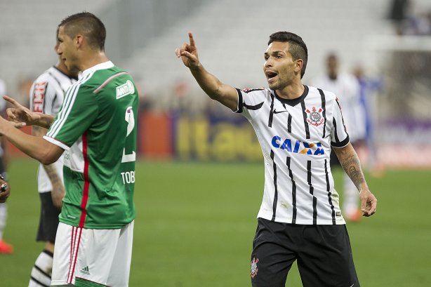 Durante o jogo entre Corinthians x Palmeiras, realizado esta tarde na Arena Corinthians, válido pela 12ª rodada do Campeonato Brasileiro de 2014