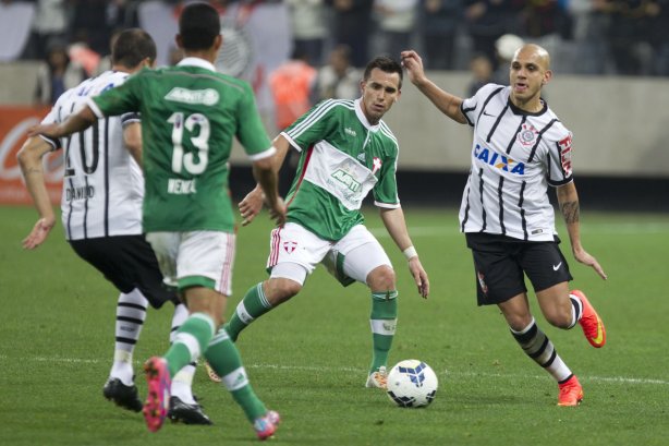 Durante o jogo entre Corinthians x Palmeiras, realizado esta tarde na Arena Corinthians, válido pela 12ª rodada do Campeonato Brasileiro de 2014