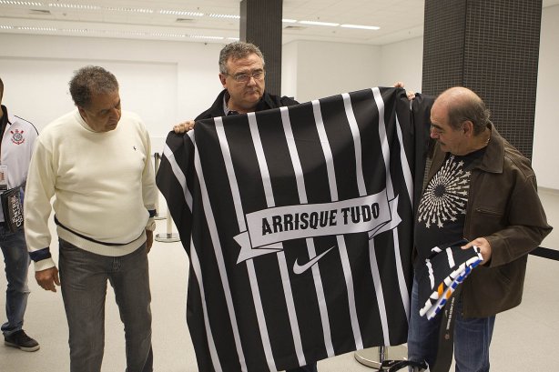 Nos vestiários antes do jogo entre Corinthians x Palmeiras, realizado esta tarde na Arena Corinthians, válido pela 12ª rodada do Campeonato Brasileiro de 2014