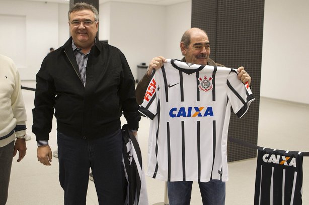 Nos vestiários antes do jogo entre Corinthians x Palmeiras, realizado esta tarde na Arena Corinthians, válido pela 12ª rodada do Campeonato Brasileiro de 2014