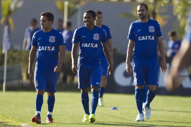 Durante o treino desta tarde no CT Joaquim Grava, Parque Ecológico do Tiete, zona leste de São Paulo. O próximo jogo da equipe será domingo, dia 03/08, contra o Coritiba, no estádio Couto Pereira, jogo válido pela 13ª rodada do Campeonato Brasileiro de 2014