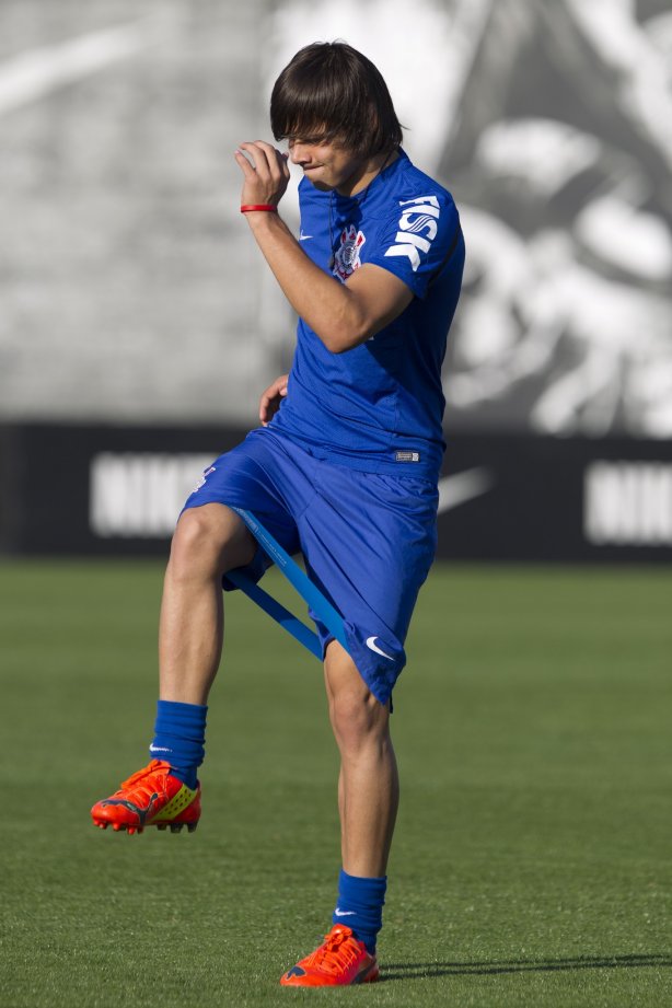 Durante o treino desta tarde no CT Joaquim Grava, Parque Ecológico do Tiete, zona leste de São Paulo. O próximo jogo da equipe será domingo, dia 03/08, contra o Coritiba, no estádio Couto Pereira, jogo válido pela 13ª rodada do Campeonato Brasileiro de 2014