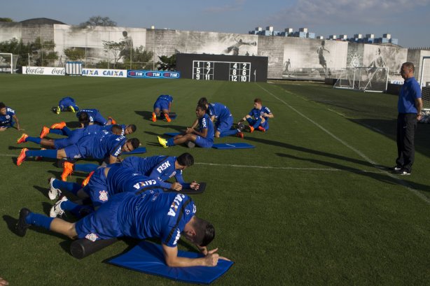 Durante o treino desta tarde no CT Joaquim Grava, Parque Ecológico do Tiete, zona leste de São Paulo. O próximo jogo da equipe será domingo, dia 03/08, contra o Coritiba, no estádio Couto Pereira, jogo válido pela 13ª rodada do Campeonato Brasileiro de 2014