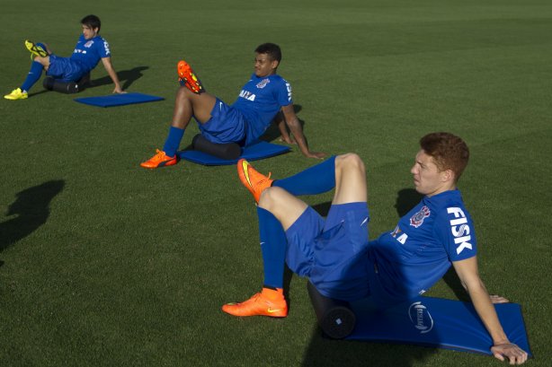 Durante o treino desta tarde no CT Joaquim Grava, Parque Ecológico do Tiete, zona leste de São Paulo. O próximo jogo da equipe será domingo, dia 03/08, contra o Coritiba, no estádio Couto Pereira, jogo válido pela 13ª rodada do Campeonato Brasileiro de 2014