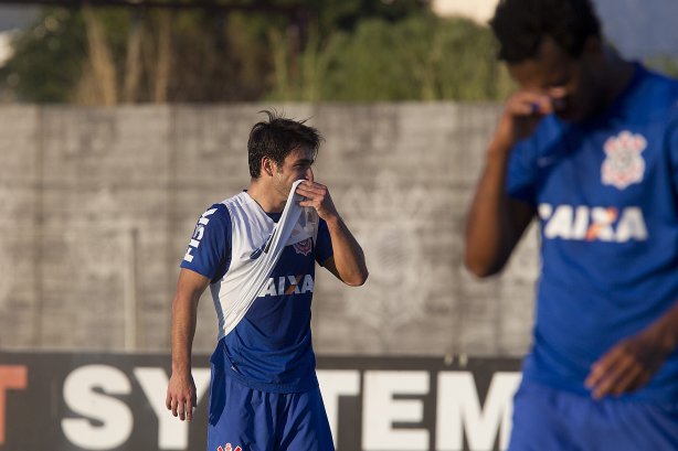 Durante o treino desta tarde no CT Joaquim Grava, Parque Ecológico do Tiete, zona leste de São Paulo. O próximo jogo da equipe será domingo, dia 03/08, contra o Coritiba, no estádio Couto Pereira, jogo válido pela 13ª rodada do Campeonato Brasileiro de 2014
