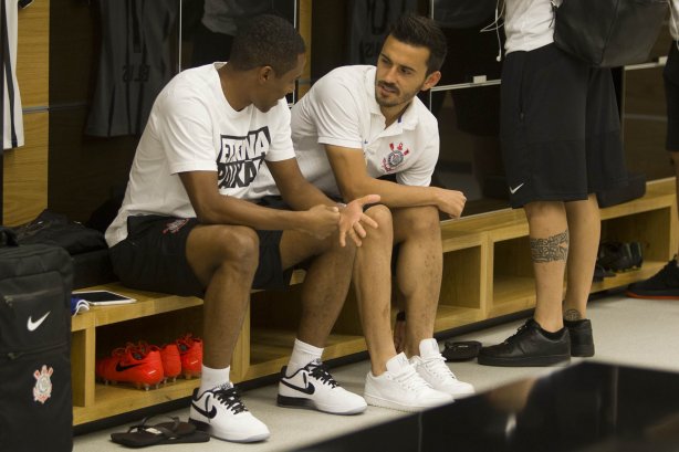 Nos vestiários antes do jogo entre Corinthians x Atlético-MG, realizado esta noite na Arena Corinthians, válido pela 20ª rodada do Campeonato Brasileiro de 2014