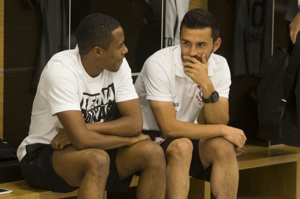 Nos vestiários antes do jogo entre Corinthians x Atlético-MG, realizado esta noite na Arena Corinthians, válido pela 20ª rodada do Campeonato Brasileiro de 2014