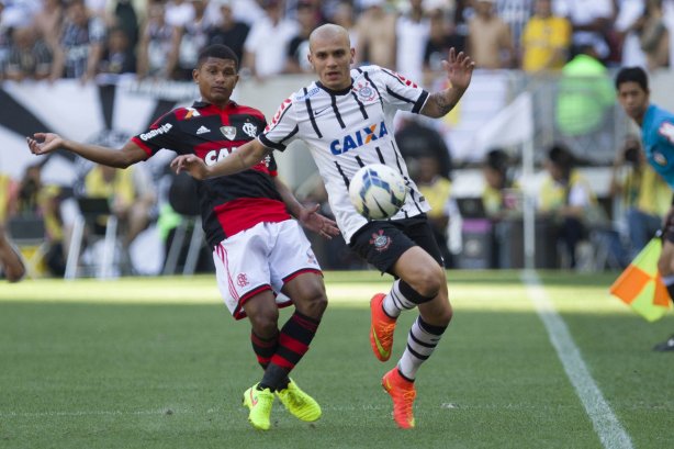 Durante o jogo entre Flamengo x Corinthians, realizado esta tarde no estádio do Maracanã, válido pela 21ª rodada do Campeonato Brasileiro de 2014
