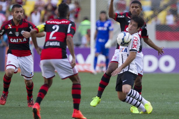 Durante o jogo entre Flamengo x Corinthians, realizado esta tarde no estádio do Maracanã, válido pela 21ª rodada do Campeonato Brasileiro de 2014