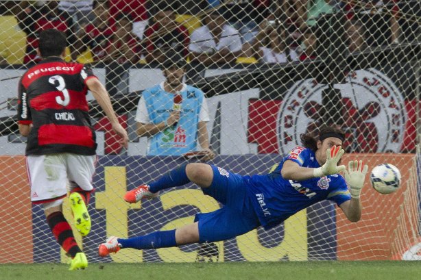 Durante o jogo entre Flamengo x Corinthians, realizado esta tarde no estádio do Maracanã, válido pela 21ª rodada do Campeonato Brasileiro de 2014