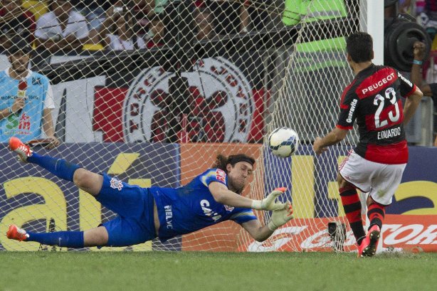 Durante o jogo entre Flamengo x Corinthians, realizado esta tarde no estádio do Maracanã, válido pela 21ª rodada do Campeonato Brasileiro de 2014