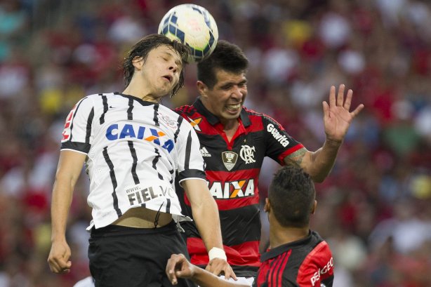 Durante o jogo entre Flamengo x Corinthians, realizado esta tarde no estádio do Maracanã, válido pela 21ª rodada do Campeonato Brasileiro de 2014
