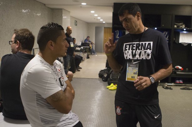 Nos vestiários antes do jogo entre Flamengo x Corinthians, realizado esta tarde no estádio do Maracanã, válido pela 21ª rodada do Campeonato Brasileiro de 2014