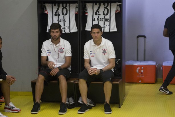 Nos vestiários antes do jogo entre Cruzeiro x Corinthians, realizado esta noite no Mineirão, válido pela 27ª rodada do Campeonato Brasileiro de 2014