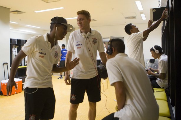 Nos vestiários antes do jogo entre Botafogo x Corinthians, realizado esta noite na Arena Amazônia, válido pela 28ª rodada do Campeonato Brasileiro de 2014