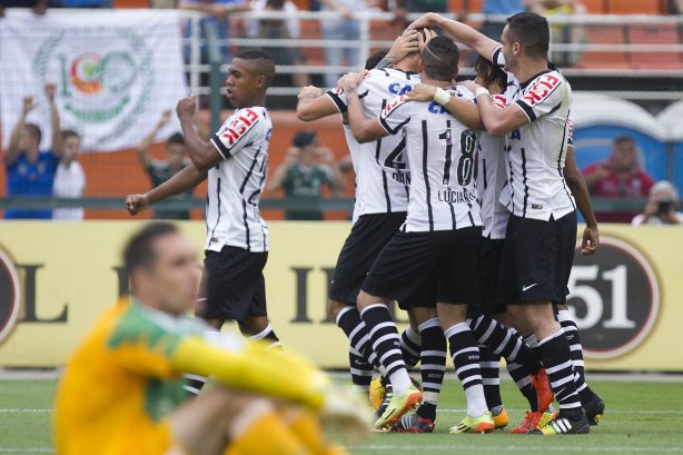 Durante a partida entre Palmeiras x Corinthians, realizada esta tarde no estádio do Pacaembu, válida pela 31ª rodada do Campeonato Brasileiro de 2014