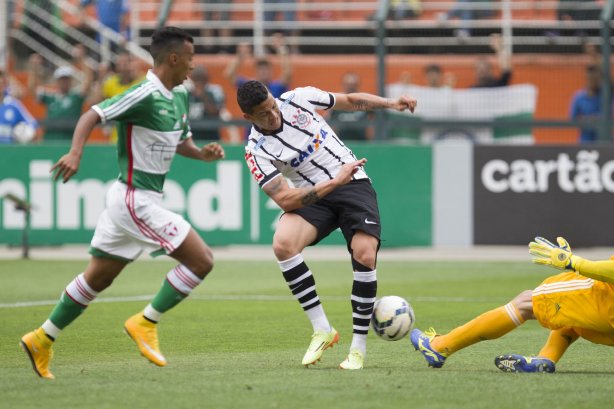 Durante a partida entre Palmeiras x Corinthians, realizada esta tarde no estádio do Pacaembu, válida pela 31ª rodada do Campeonato Brasileiro de 2014