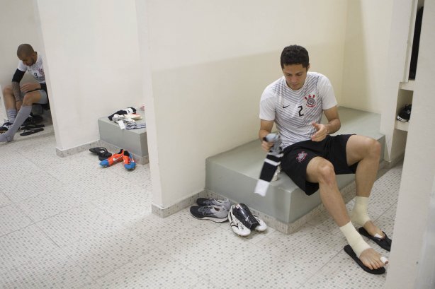 Nos vestiários da partida entre Palmeiras x Corinthians, realizada esta tarde no estádio do Pacaembu, válida pela 31ª rodada do Campeonato Brasileiro de 2014