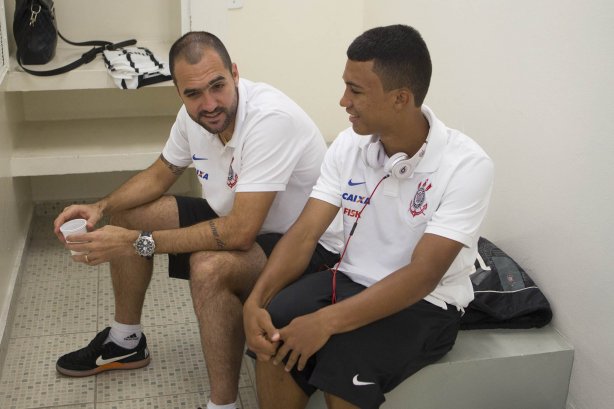 Nos vestiários da partida entre Palmeiras x Corinthians, realizada esta tarde no estádio do Pacaembu, válida pela 31ª rodada do Campeonato Brasileiro de 2014