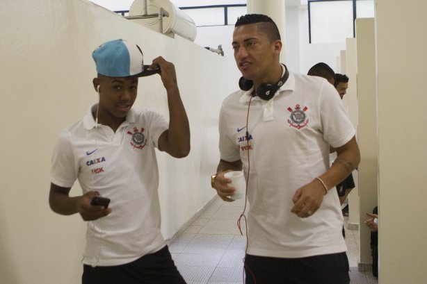 Nos vestiários da partida entre Palmeiras x Corinthians, realizada esta tarde no estádio do Pacaembu, válida pela 31ª rodada do Campeonato Brasileiro de 2014