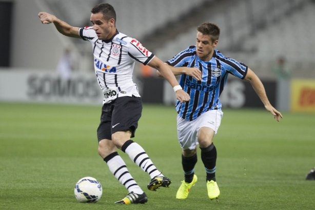 Durante o jogo entre Corinthians x Grêmio, realizado esta tarde na Arena Corinthians, válido pela 36ª rodada do Campeonato Brasileiro de 2014