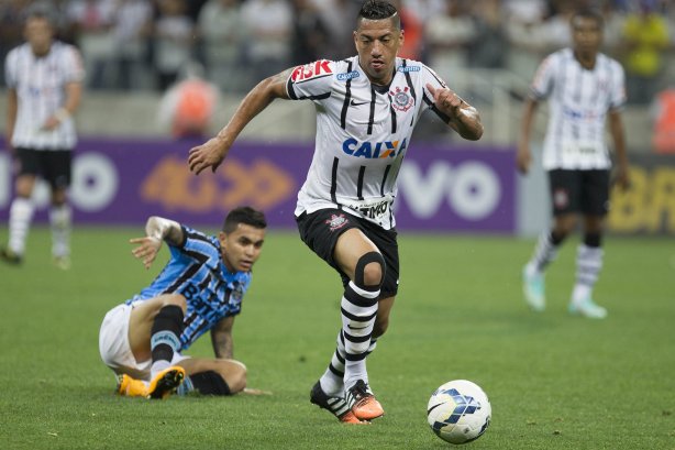 Durante o jogo entre Corinthians x Grêmio, realizado esta tarde na Arena Corinthians, válido pela 36ª rodada do Campeonato Brasileiro de 2014