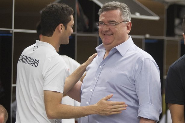 Nos vestiários antes do jogo entre Corinthians x Grêmio, realizado esta tarde na Arena Corinthians, válido pela 36ª rodada do Campeonato Brasileiro de 2014