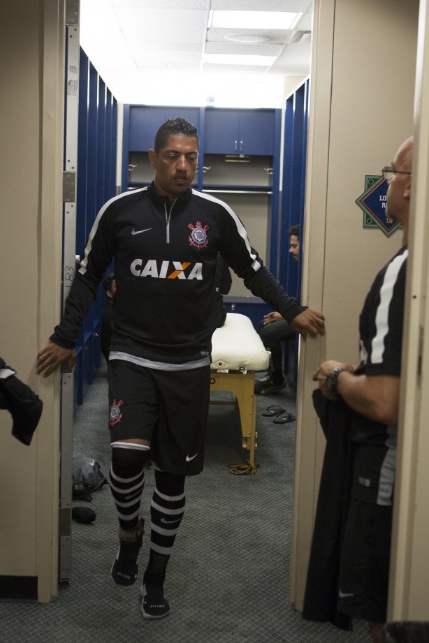 Nos vestiários antes do jogo entre Colonia/Alemanha x Corinthians/Brasl, realizado esta noite no ESPN Wide World of Sports Complex na cidade de Orlando/EUA, válido pela Florida Cup 2015