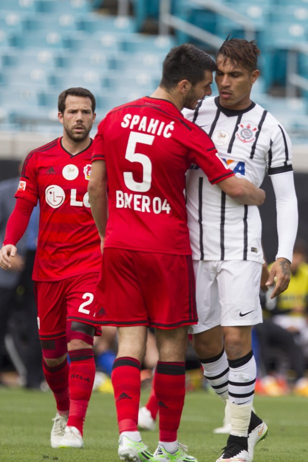 Durante o jogo entre Corinthians/Brasil x Bayer Leverkusen/Alemanha realizado esta tarde no Everbank Field, na cidade de Jacksonville/EUA, válido pela Florida Cup 2015