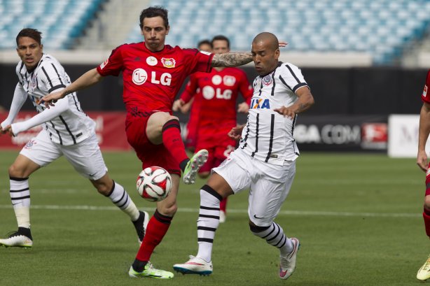 Durante o jogo entre Corinthians/Brasil x Bayer Leverkusen/Alemanha realizado esta tarde no Everbank Field, na cidade de Jacksonville/EUA, válido pela Florida Cup 2015