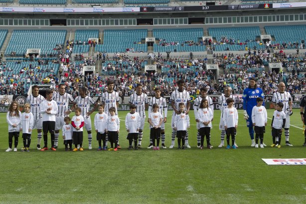 Durante o jogo entre Corinthians/Brasil x Bayer Leverkusen/Alemanha realizado esta tarde no Everbank Field, na cidade de Jacksonville/EUA, válido pela Florida Cup 2015
